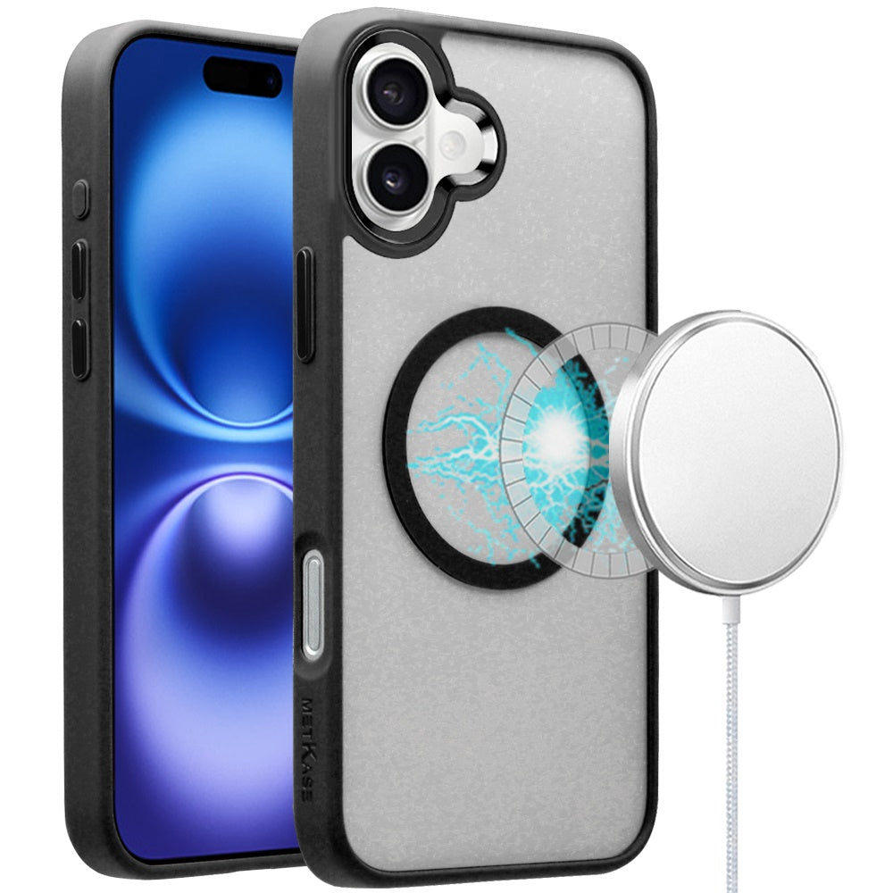 For Apple iPhone 16 Plus (6.7") Magnetic Protective Hybrid Case with MagSafe Compatible Bumper Shockproof Case Cover