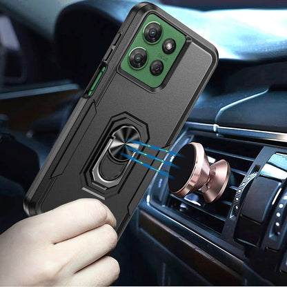 For Motorola Moto G Power 5G 2026 /2025 Hybrid Tough Strong Dual Layer Hard PC TPU with Magnetic Ring Stand Heavy-Duty Armor Design Case Cover