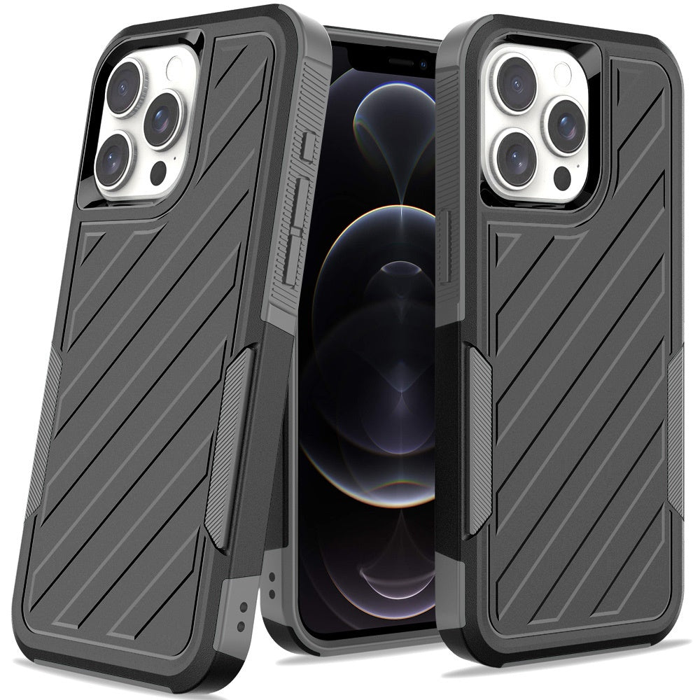 For Samsung Galaxy A36 Hybrid lined shockproof dual layer Rugged 2in1 Hard PC & Silicone TPU Non Slip Textured Tough Armor Case Cover