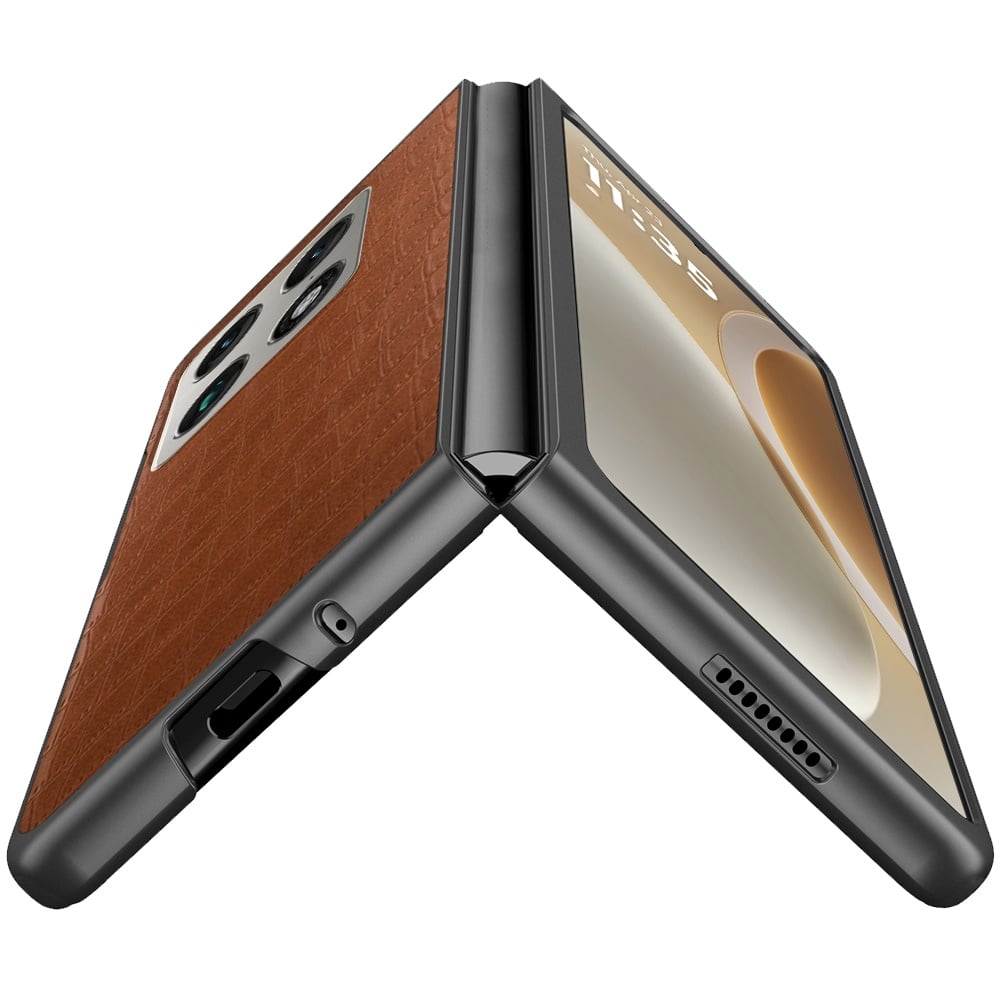 Phone Case for Motorola Razr Fold 2026 Premium PU Vegan Leather Hard Shell Snap On Slim Fit Hybrid Protective Reinforced Design Cover