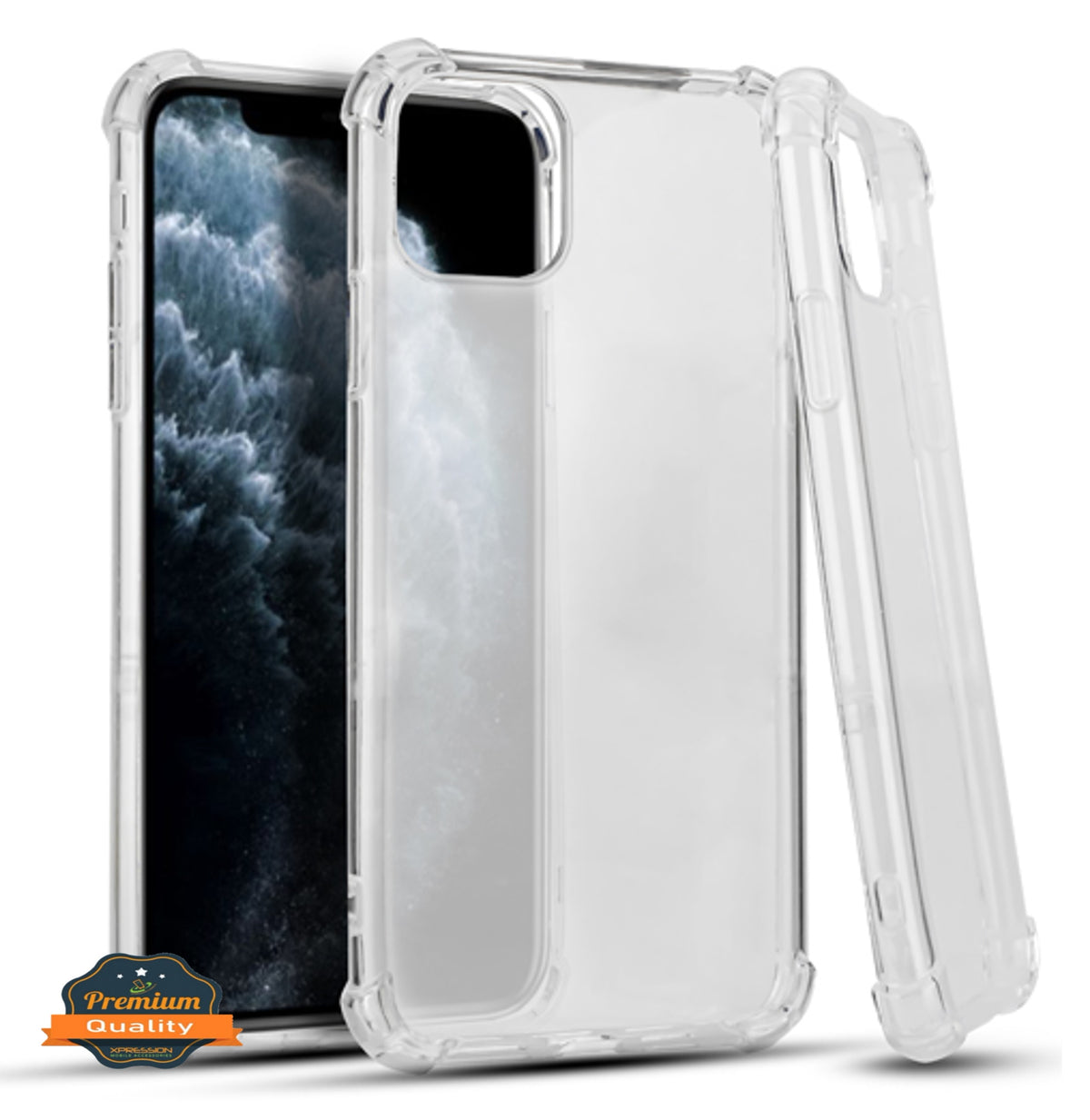 For Apple iPhone 16 /Plus /Pro/ Pro Max HD Crystal Clear Hybrid TPU [Four-Corner Protective] Rubber Silicone Gel Transparent Case Cover Clear