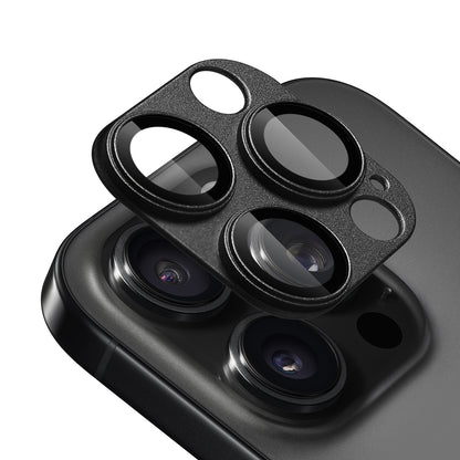 Camera Lens Protector for Apple iPhone 15 Pro Max Camera Lens Protector Tempered Glass Metal Frame Scratch Resistant HD Clear Precision Fit