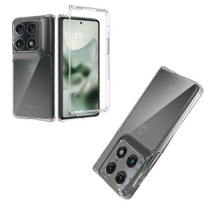 Phone Case Cover for Motorola Razr Fold 2026 Acrylic Hybrid Clear Hard Back Cover Slim Thin Fit TPU Hard PC with Frame Bumper Protection Cover Transparent