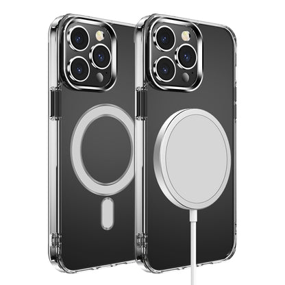 For Apple iPhone 16 (6.1") Clear Magnetic Case with Built-in Magnets Compatible with MagSafe Slim Soft TPU Bumper Case Cover Transparent