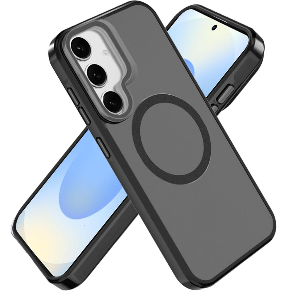 For Apple iPhone 14 /13 Tough HQ Hybrid Case with Aluminum Frame Camera Stand, Compatible with MagSafe, Translucent Matte Shockproof Case Cover