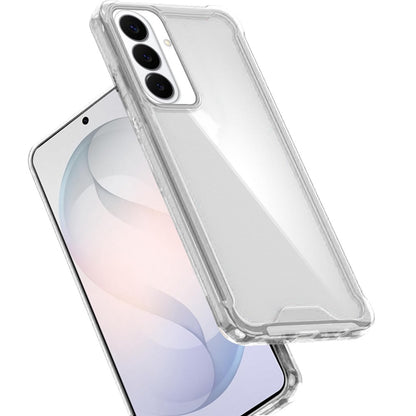 Phone Case for Samsung Galaxy S26 FE /S26 Fan Edition Shockproof Transparent Hard PC TPU Hybrid Durable Frame Gummy Protective Slim Grip Lightweight Cover Clear