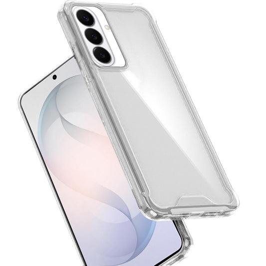 Phone Case for Samsung Galaxy S26 FE /S26 Fan Edition Shockproof Transparent Hard PC TPU Hybrid Durable Frame Gummy Protective Slim Grip Lightweight Cover Clear