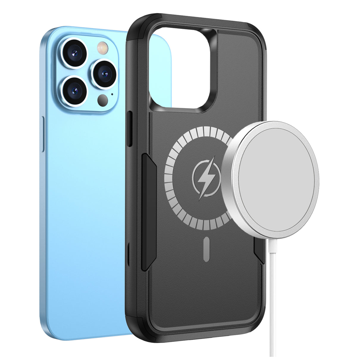 For Samsung Galaxy S25 Ultra Heavy Duty Rugged & Dual-Layer Protection and Magnetic Circle Compatible with Magsafe Shockproof Case Cover