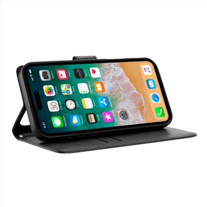 Phone Case for Samsung Galaxy S26 FE /Fan Edition Leather Wallet Folio Credit Card Holder with Magnetic Closure Wrist Strap Classic Flip Design Storage Slots Cover