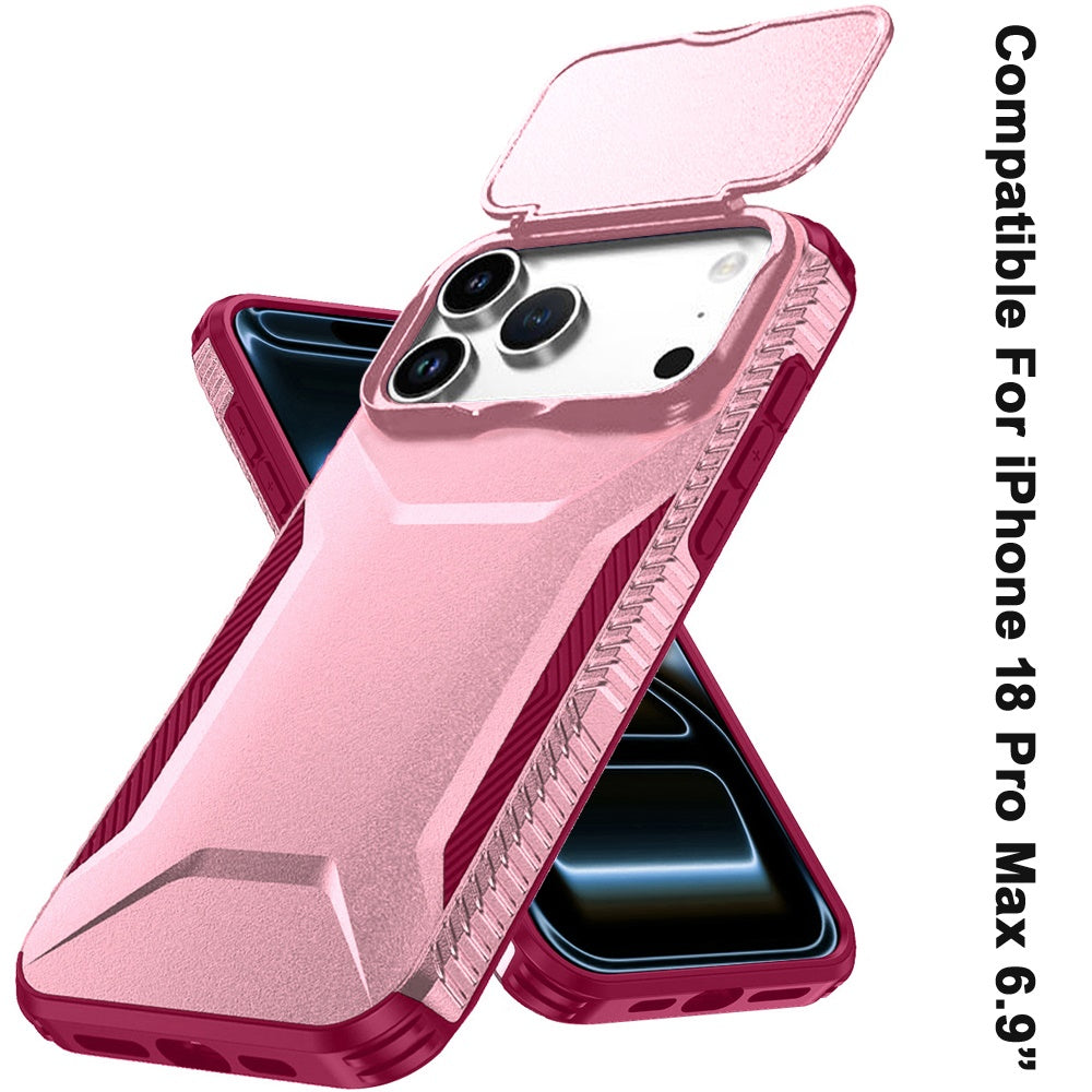 Phone Case for Apple iPhone 18 Pro Max Shockproof Hybrid Rugged Grip Camera Window Guard Window Protective Heavy Duty Slim Textured Design Cover