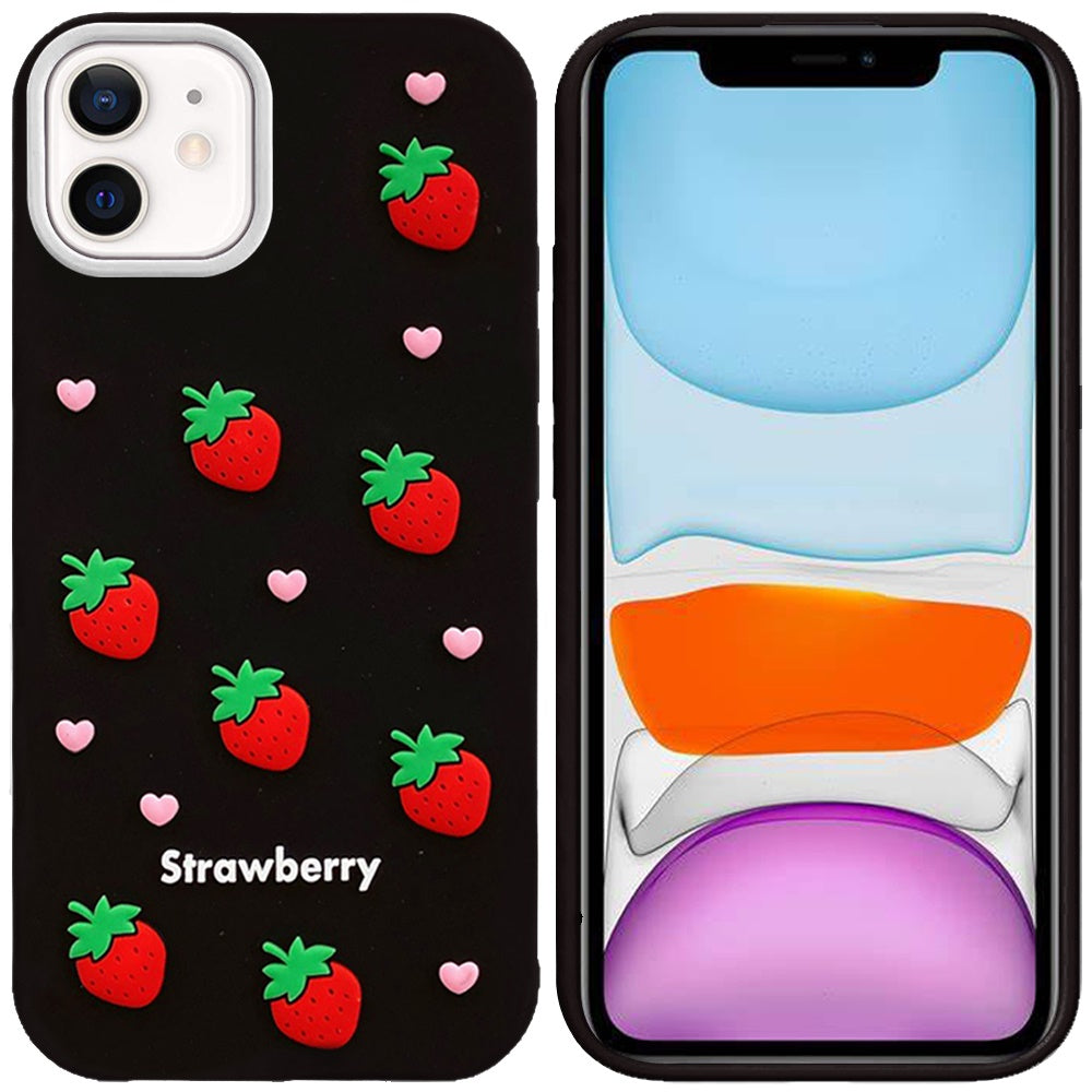 Phone Case for Apple iPhone 11 Fashionable Silicone Textured Decorative Design Pattern Protective Rubber TPU Hybrid Protection Cover