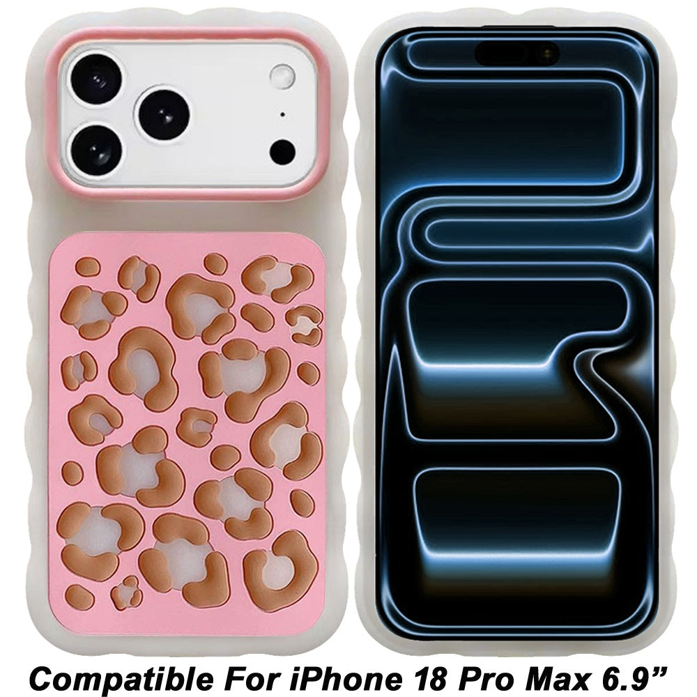 Phone Case for Apple iPhone 18 Pro Max/ 17 Pro Max Fashionable Silicone Textured Decorative Design Pattern Protective Rubber TPU Hybrid Protection Cover