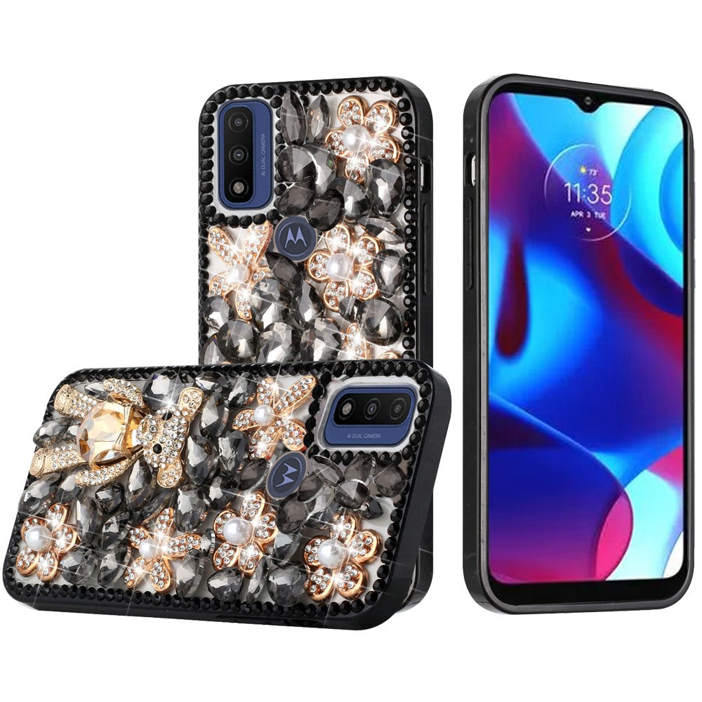 For Samsung Galaxy S25 EDGE Bling Crystal 3D Full Diamonds Luxury Sparkle Rhinestone Hybrid Protective Case Cover