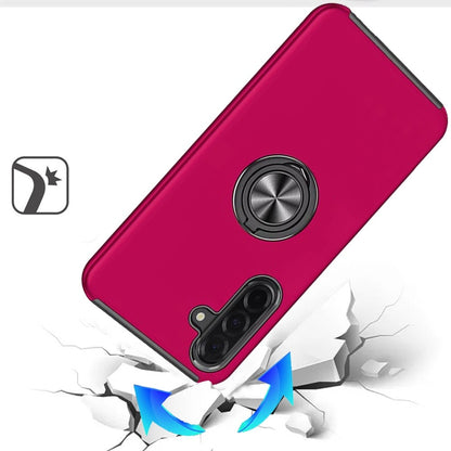 Phone Case for Samsung Galaxy A27 Invisible Ring Stand Shockproof Anti Slip Durable Grip Protective Hybrid Slim Fit Magnetic Car Mount Holder Cover