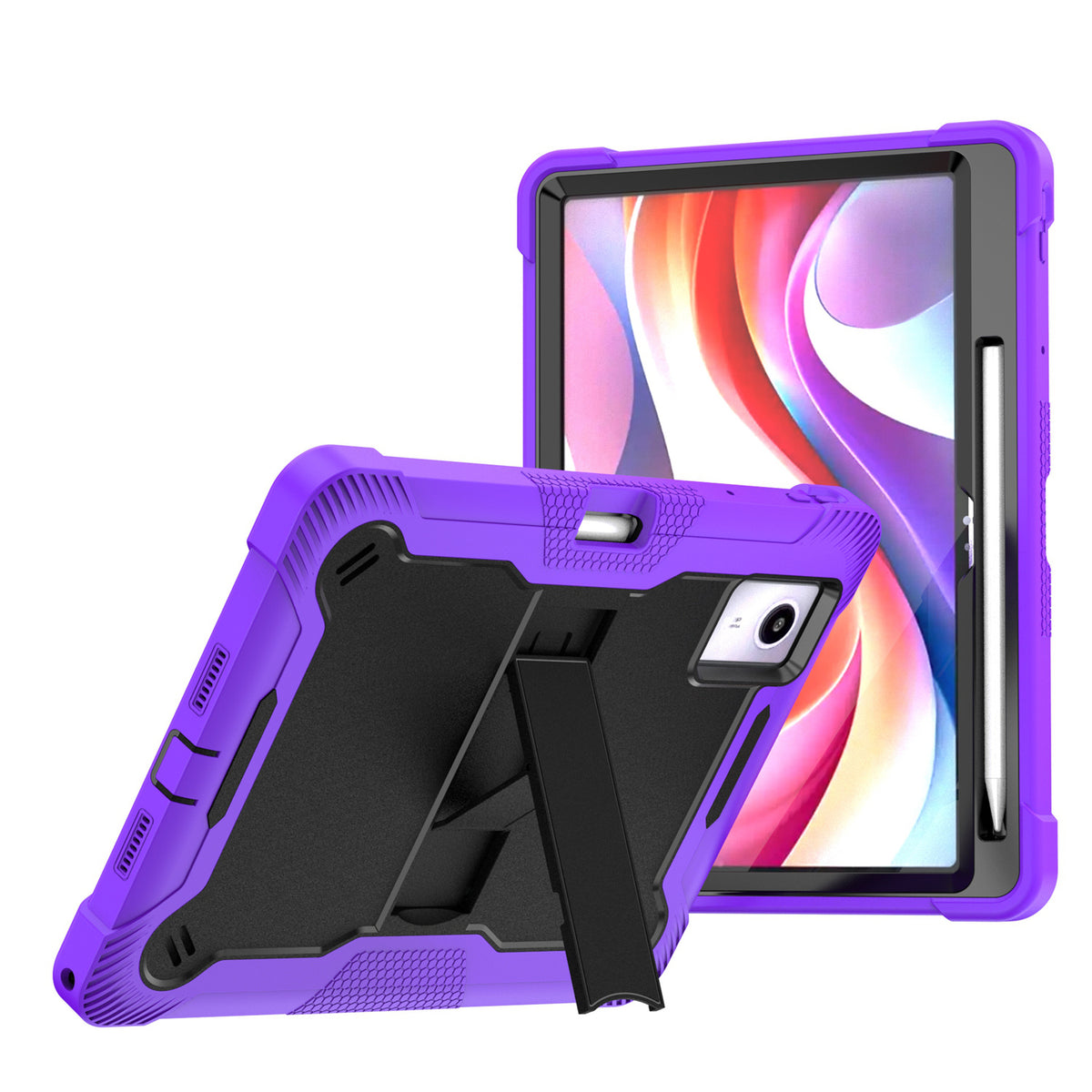 Shockproof Hybrid Built in Kickstand Dual Layer Rugged Heavy Duty Armor Anti Slip Impact Resistant Durable Grip
