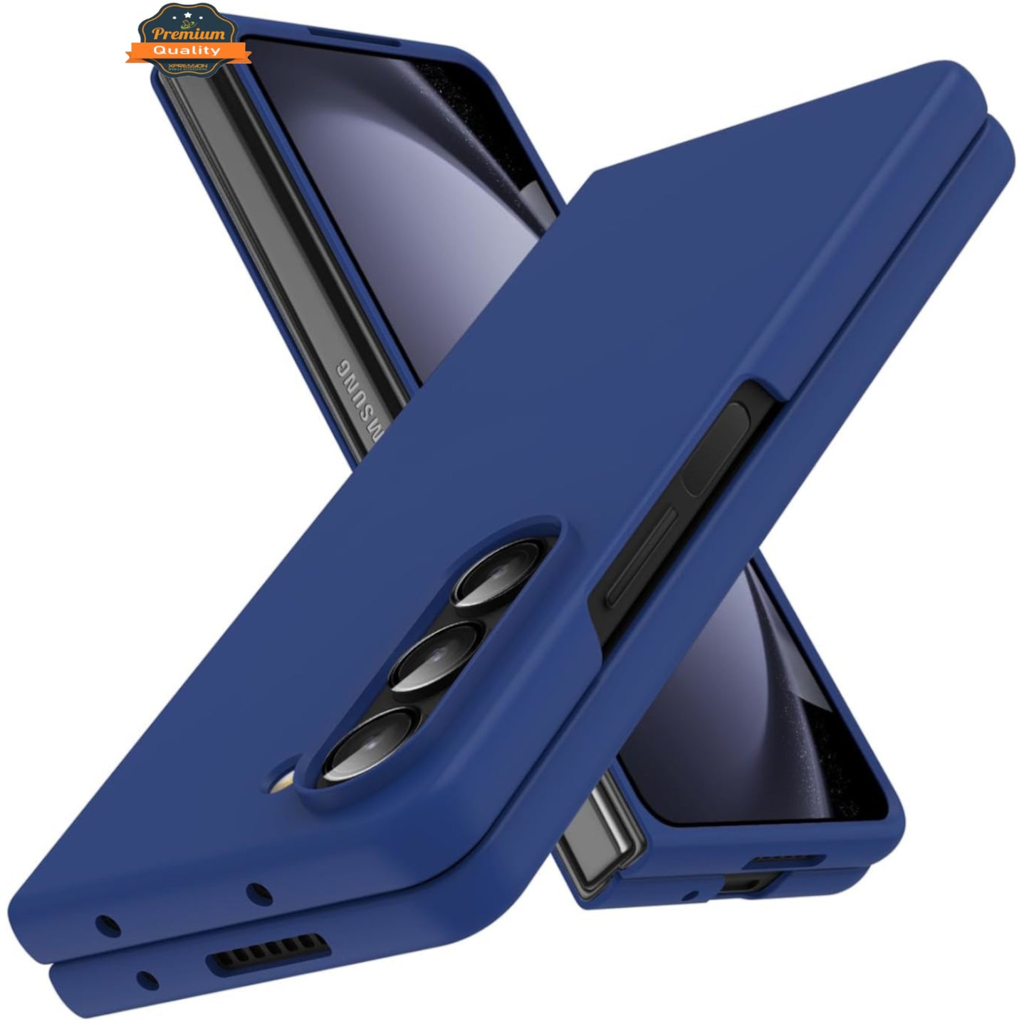 For Samsung Galaxy Z Fold 7 Hybrid Slim Premium Matte Finish TPU Rubber Anti-Slip Grip Full Protection Shockproof Case Cover