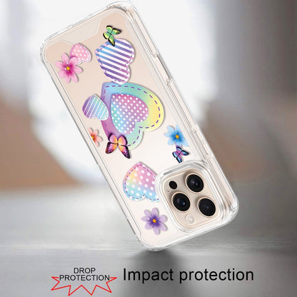 Phone Case for iPhone 16 Pro Max Beautiful Fashion Design TPU Shockproof Hybrid Rubber PC Slim Lightweight Protective Stylish Pattern Cover Multicolor