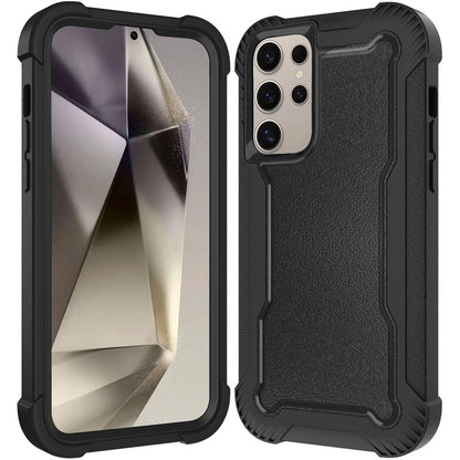 For Samsung Galaxy S25 Ultra Tough Hybrid Case - Shockproof 3-in-1 Armor Full-Body Protection PC + TPU Rubber Bumper Frame Case Cover
