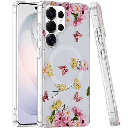 Phone Case for Samsung Galaxy S26 Ultra Stylish Design Shockproof Magnetic Magsafe Compatible TPU IMD Print Rugged Grip Drop Protection Slim Fashion Cover