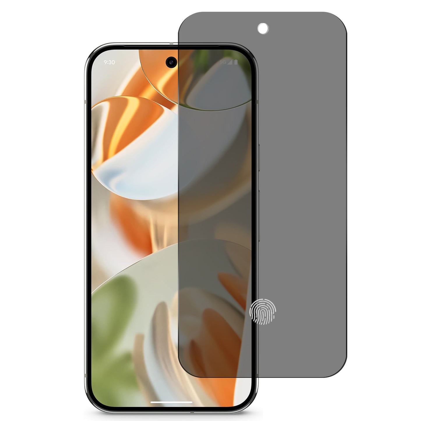 For Google Pixel 10 /Pixel 10 Pro Privacy Screen Protector, Anti Spy Anti Peeping Tempered Glass Full Protective Film, 9H, Anti Scratch, Easy Install Protector Black
