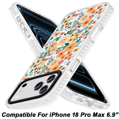 Phone Case for Apple iPhone 18 Pro Max/ 17 Pro Max Magnetic Hybrid IMD Floral Compatible with MagSafe Shockproof Slim Hybrid Fashion Design TPU Protective Cover