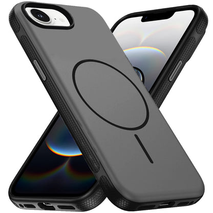 For Apple iPhone 17E /16E Super Magnetic Premium Edged Core Matte Thick Hybrid Drop Protection Shockproof Design Case Cover