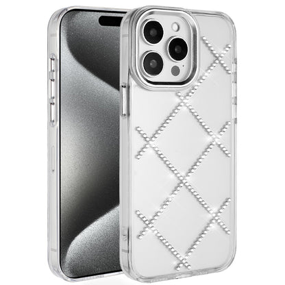 For Apple iPhone 14 Pro Max Gem Glitter Diamond Bling Clear Hybrid TPU Cover, Colorful Shockproof Protective Back, Slim Fit for Women Girls Case Cover