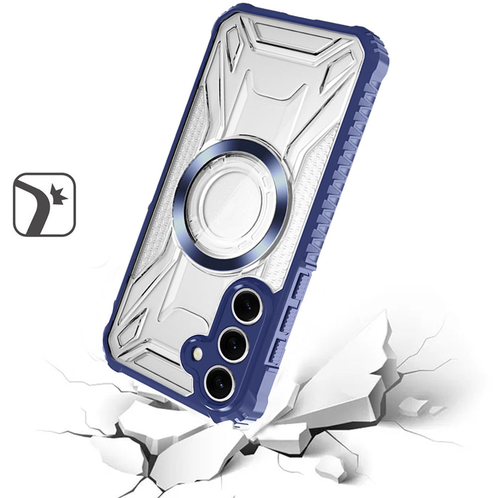 For Samsung Galaxy S26 Ultra MagSafe Compatible Pattern Clear Transparent Rugged Hybrid Magnetic TPU Shockproof Armor Case Cover