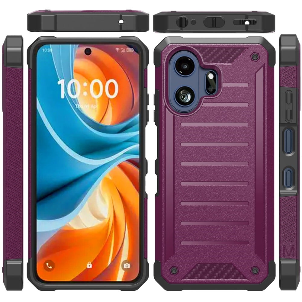 Phone Case for TCL 70 Pro /NXTPAPER 70 Pro Premium Tough Lined Hybrid Shockproof Rugged Dual Layer TPU Durable Impact Resistant Textured Grip Defense Cover