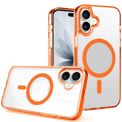 For Apple iPhone 17 (6.3") MagSafe Compatible Integrated Technology Clean Transparent Hybrid Armor TPU Frame Case Cover Black