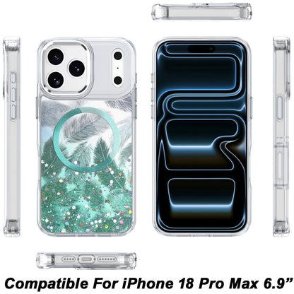 Phone Case for Apple iPhone 18 Pro Max Magnetic Epoxy Glitter Shimmer Crystal Hybrid Shockproof Slim Grip Anti Scratch Protective Clear Cover