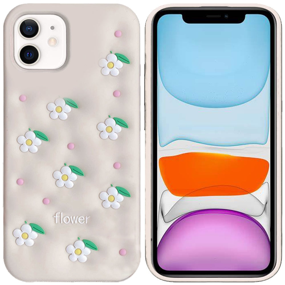 Phone Case for Apple iPhone 11 Fashionable Silicone Textured Decorative Design Pattern Protective Rubber TPU Hybrid Protection Cover