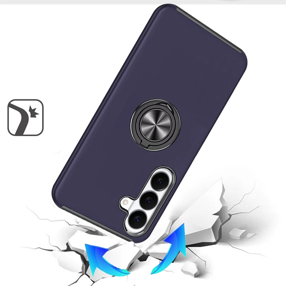 Phone Case for Samsung Galaxy S26 FE /S26 Fan Edition Invisible Ring Stand Shockproof Anti Slip Durable Grip Protective Hybrid Slim Fit Magnetic Car Mount Holder Cover