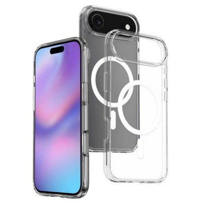 For Apple iPhone 17 Pro Hybrid Clear Case Compatible with MagSafe Shockproof Protective Transparent Back, Slim Fit, Wireless Charging Ready Case Cover Clear