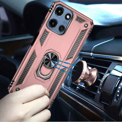 For Motorola Moto G Play 5G 2026 Hybrid Shockproof Durable 360 Degree Rotatable Ring Stand Holder Kickstand Fit Magnetic Car Mount Case Cover