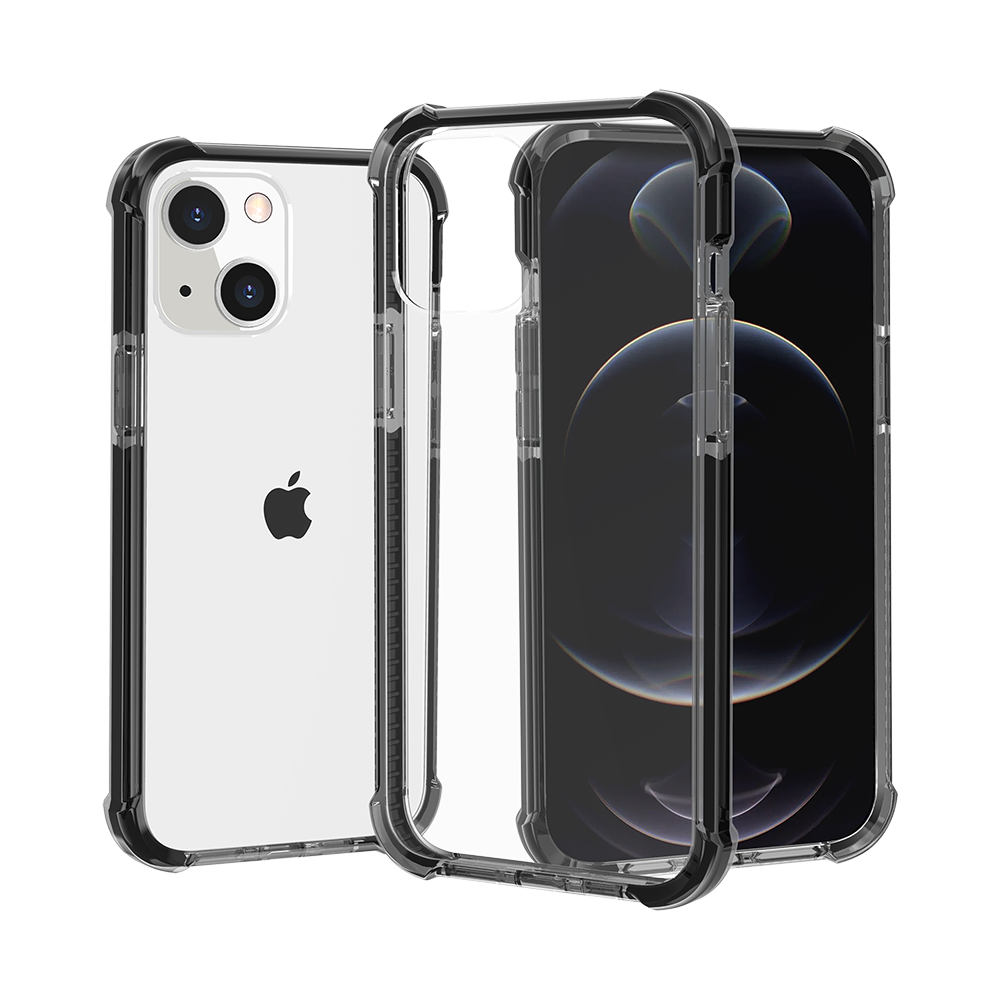 For Apple iPhone 16e Hybrid Transparent Acrylic Rubber Gummy Hard PC Silicone TPU Color Bumper Frame Shockproof Case Cover