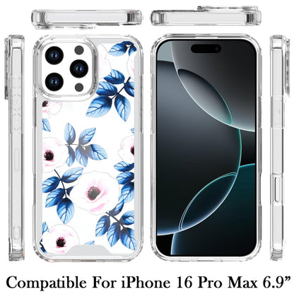 Phone Case for Apple iPhone 16 Pro Max Beautiful Fashion Design TPU Shockproof Hybrid Rubber PC Slim Lightweight Protective Stylish Pattern Cover