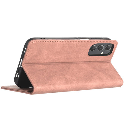 For Apple iPhone 16 Plus (6.7") Premium Wallet PU Vegan Leather ID Credit Card Slot Money Holder with Magnetic Closure Pouch Flip Case Cover Rose Gold