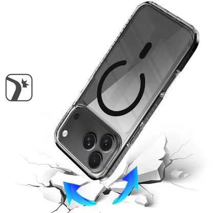 Phone Case for Apple iPhone 18 Pro Transparent Magnetic Shockproof Colored Edge Hybrid Case Slim Durable Grip Clear Protective Soft TPU Cover