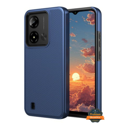Phone Case Cover for Cloud Mobile Stratus C8 Prime Dual Layer Slim & Tough Hybrid Shockproof Heavy Duty Rubber TPU Matte with Textured Rugged Shell Protection Cover