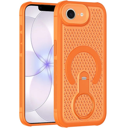 Phone Case for Apple iPhone 17E /16E/SE4 Magnetic Honeycomb Hybrid Rugged Armor Ring Kickstand Dual Layer Shock Absorbing Hard PC Soft TPU Cover