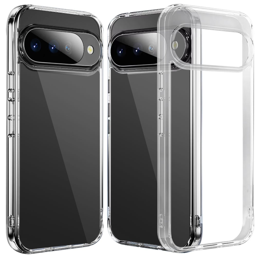 Phone Case for Google Pixel 11 / 11 Pro Crystal Transparent Thick 2.0mm Shockproof Chrome Button Durable Grip Camera Protection Hybrid Design Cover Clear