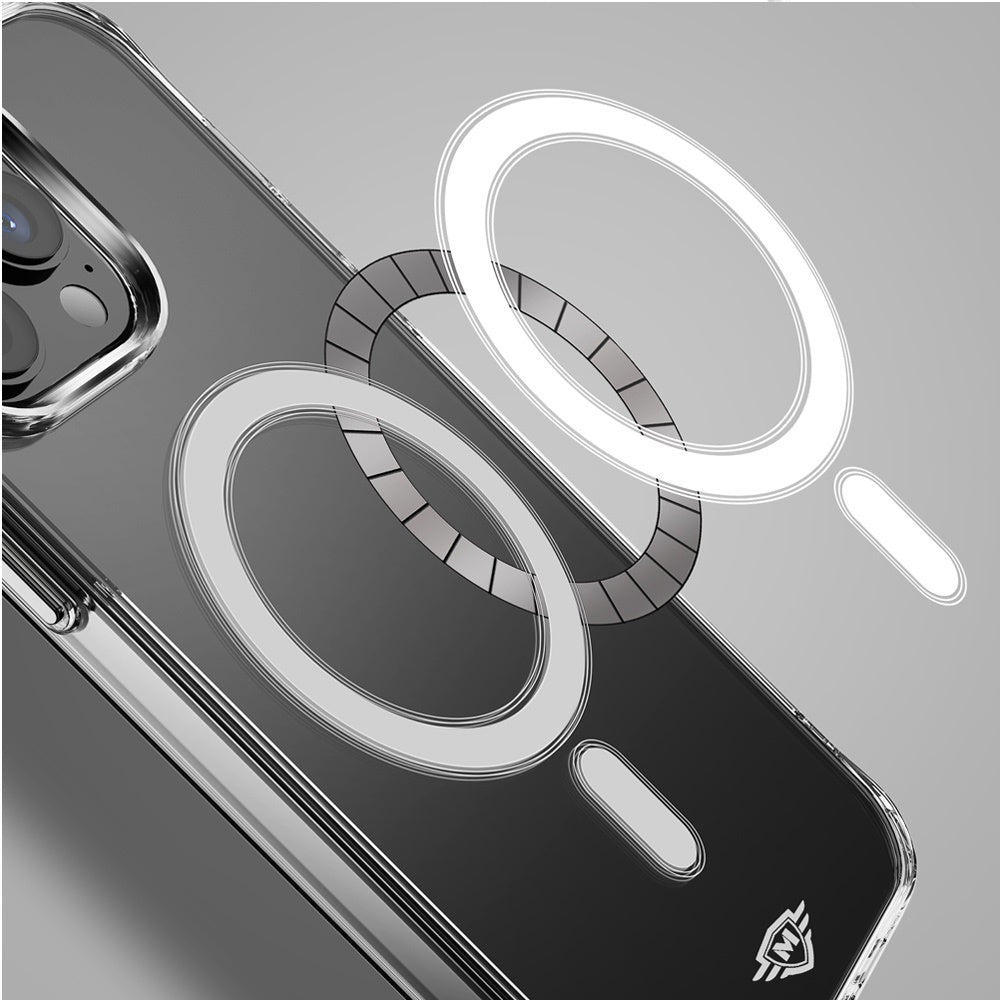 Apple iPhone 16 Plus (6.7") Premium Clear Hybrid Built-in Magnetic Compatible with MagSafe Slim Thick TPU Bumper