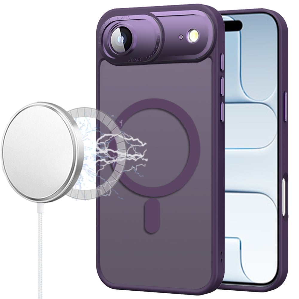 For Apple iPhone 17 Air (6.6") Complete Protection HQ Matte Translucent Hybrid Shockproof w/ Camera Protector Compatible with MagSafe Case Cover