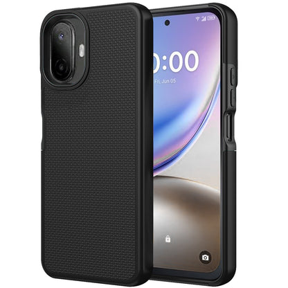 Phone Case for TCL K70 5G Textured Dotted Hybrid Dual Layers Rugged TPU Shock Absorbing Reinforced Bumper Non Slip Grip Cover