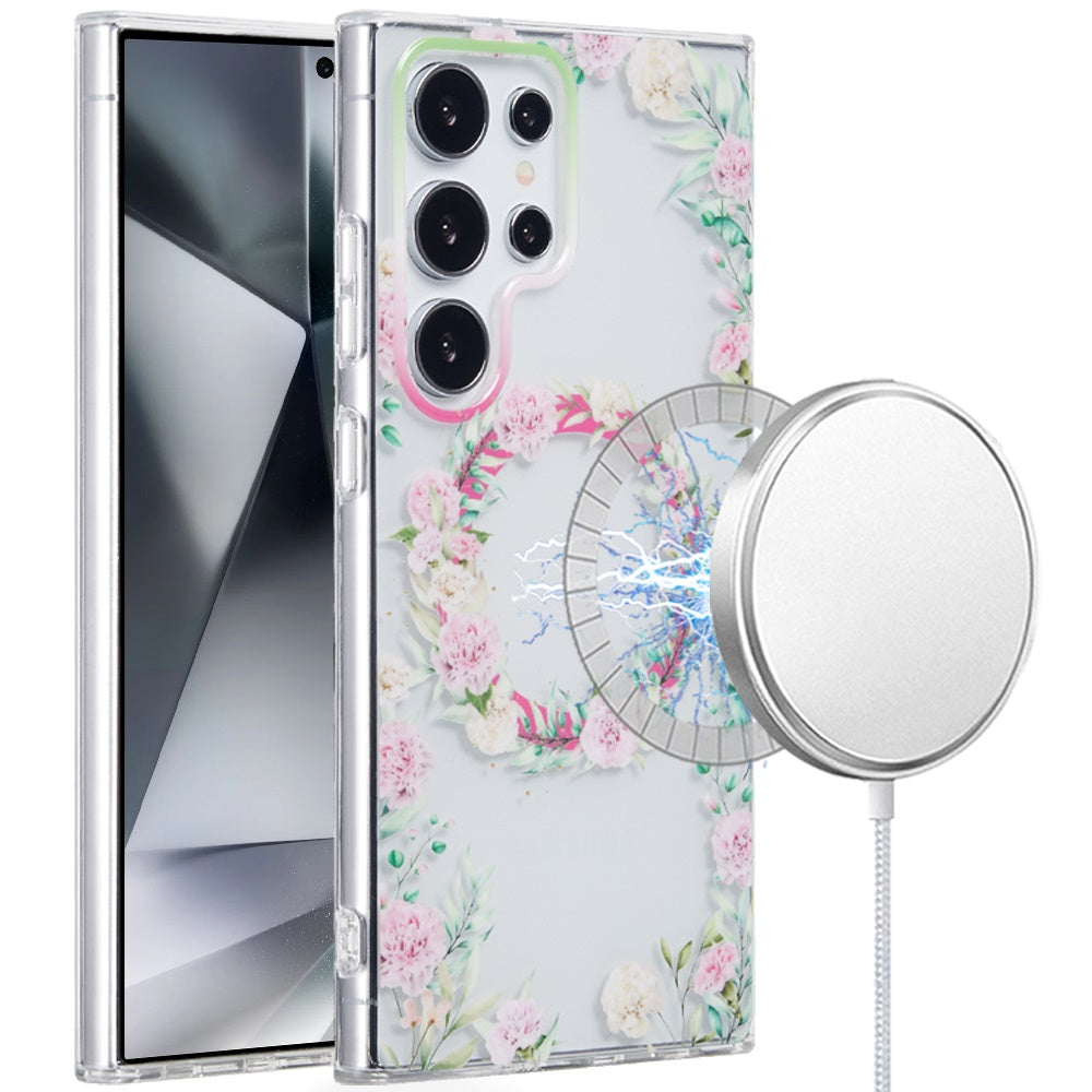 For Samsung Galaxy S24 Ultra Durable Fashion IMD Printed Design TPU Slim Shockproof Protective Case with Stylish Pattern Case Cover