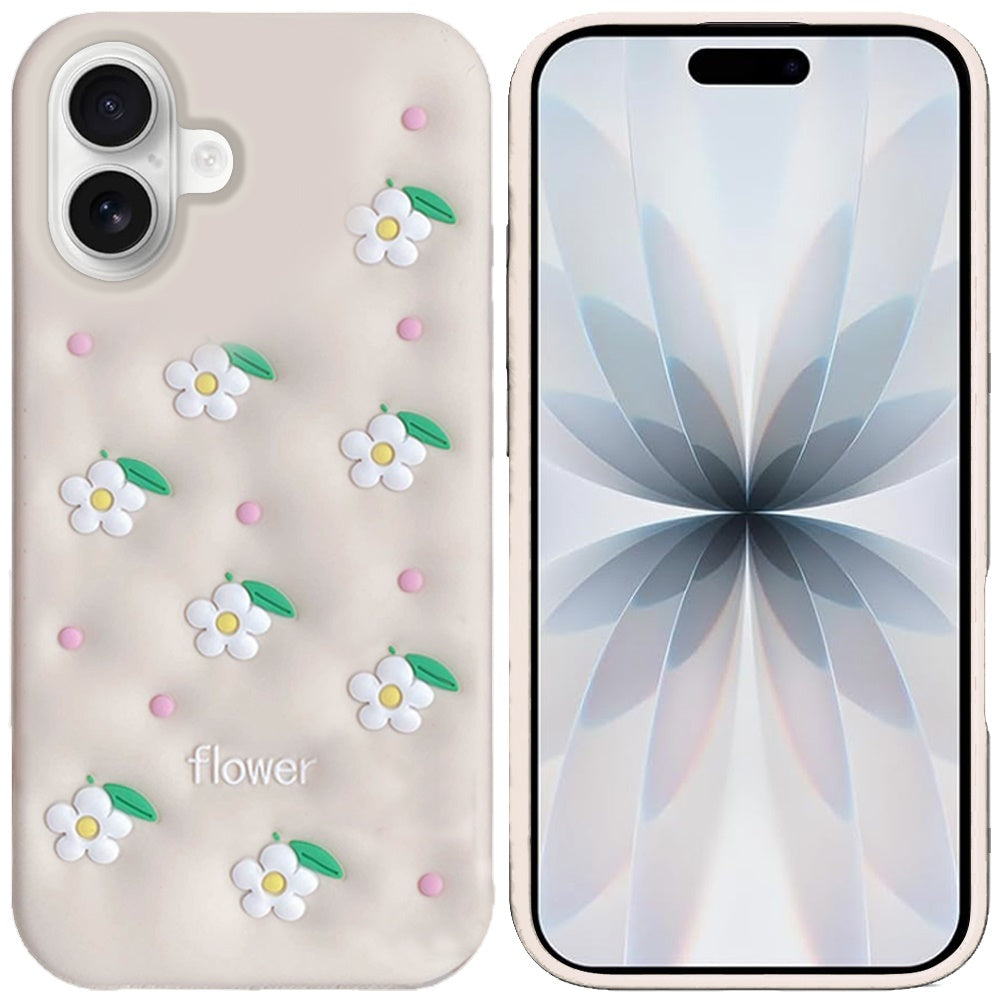 Phone Case for Apple iPhone 17 (6.3") Fashionable Silicone Textured Decorative Design Pattern Protective Rubber TPU Hybrid Protection Cover
