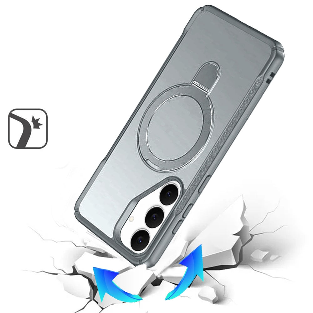 Phone Case for Samsung Galaxy S26 FE /Fan Edition Magnetic Ring Stand Matte Finish Shockproof Grip Slim Armor Heavy Duty TPU Protective Hybrid Cover