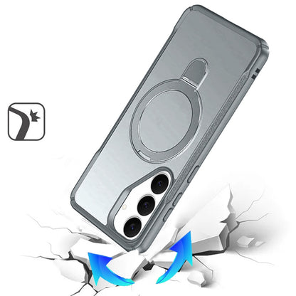 Phone Case for Samsung Galaxy S26 FE /Fan Edition Magnetic Ring Stand Matte Finish Shockproof Grip Slim Armor Heavy Duty TPU Protective Hybrid Cover