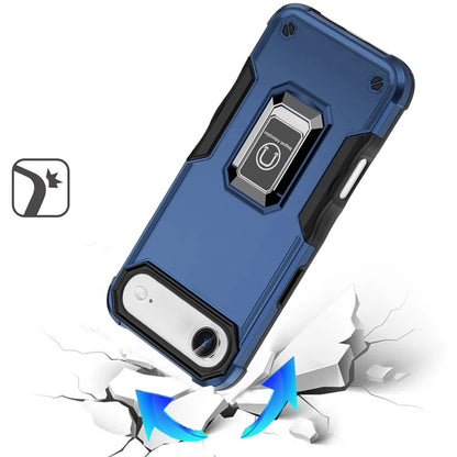 For Apple iPhone 17 Air (6.6") Hybrid Stand Magnetic Ring Holder Kickstand Heavy Duty Rugged Drop Silicone & Hard PC Shockproof Case Cover